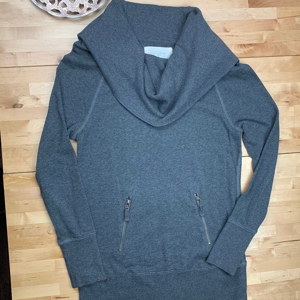 Lounge Cowl Neck top Gray